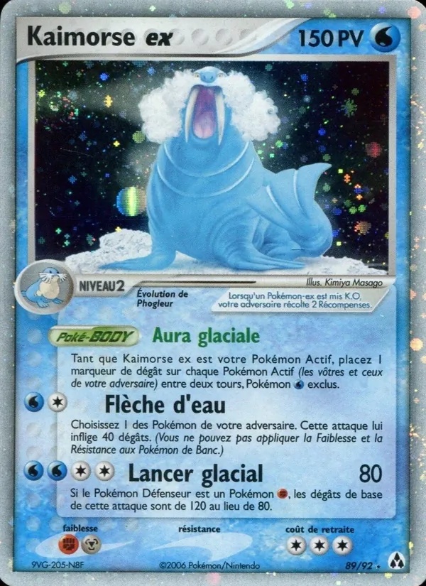 Kaimorse ex 89/92 - EX Créateurs de légendes - Holo - Pokémon JCC