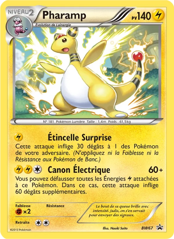 Pharamp BW67/101 - Promo BW - Pokémon JCC