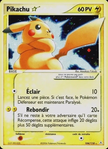 Pikachu ☆ 104/110 Holo