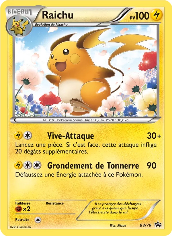 Raichu BW78/101 - Promo BW - Pokémon JCC