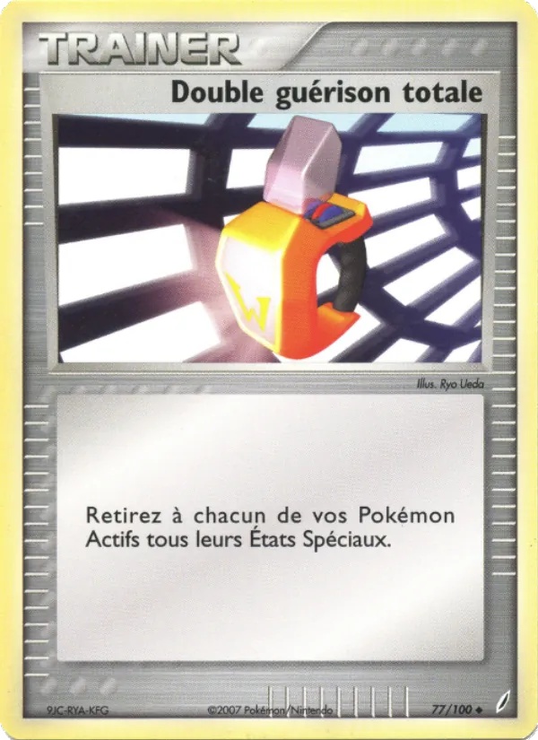 Double guérison totale 77/100 - EX Gardiens de Cristal - Logo de la série - Pokémon JCC