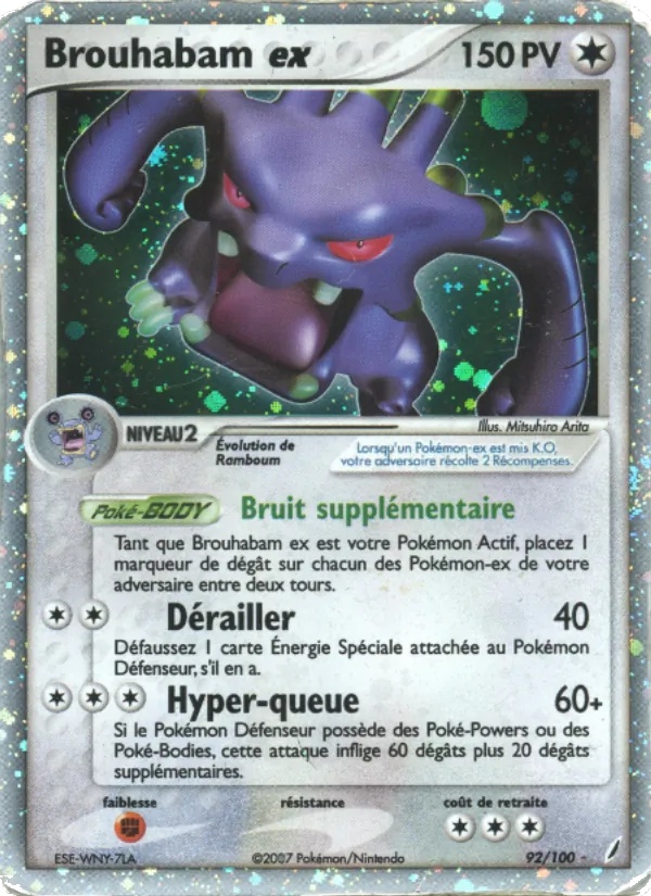 Brouhabam ex 92/100 - EX Gardiens de Cristal - Holo - Pokémon JCC