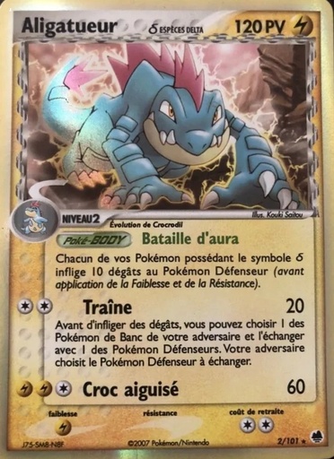 Aligatueur δ 2/101 Holo