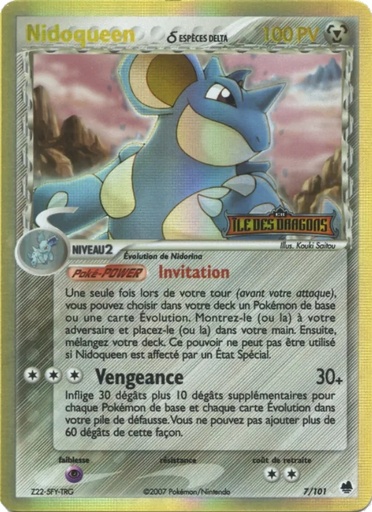 Nidoqueen δ 7/101 Holo Logo de la série