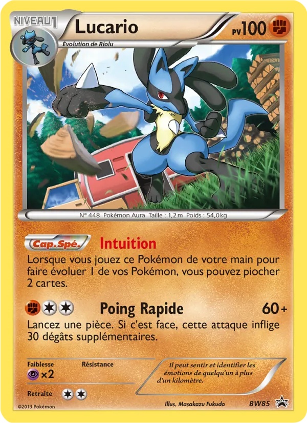 Lucario BW85/101 - Promo BW - Pokémon JCC