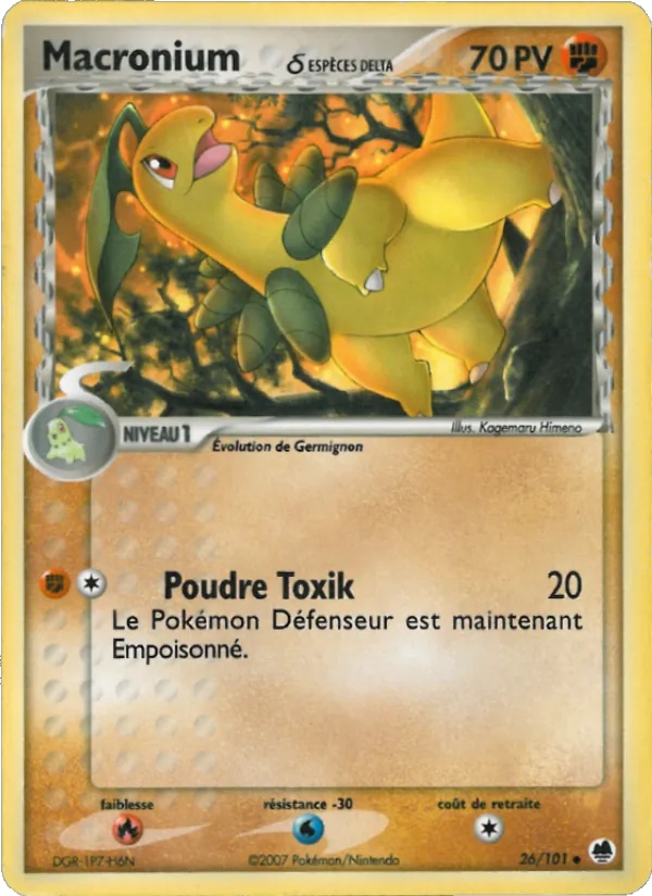 Macronium δ 26/101 - EX Île des Dragons - Logo de la série - Pokémon JCC