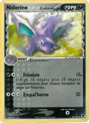 Nidorino δ 35/101 Logo de la série