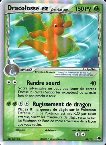 Dracolosse ex δ 91/101 Holo