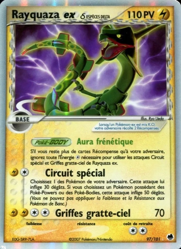 Rayquaza ex δ 97/101 - EX Île des Dragons - Holo tom-roos - Pokémon JCC