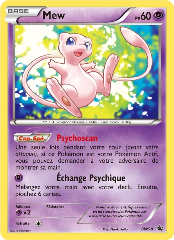 Mew BW98/101 - Promo BW - Pokémon JCC