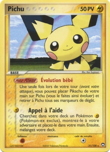 Pichu 21/108 Logo de la série
