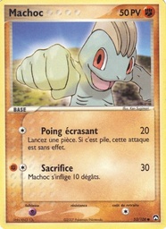 Machoc 53/108 - EX Gardiens du Pouvoir - Logo de la série - Pokémon JCC