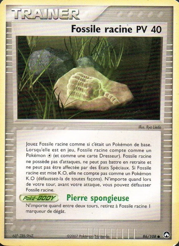 Fossile racine 86/108 - EX Gardiens du Pouvoir - Logo de la série - Pokémon JCC