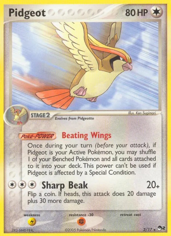 Roucarnage 2/17 - POP Série 2 - Holo - Pokémon JCC