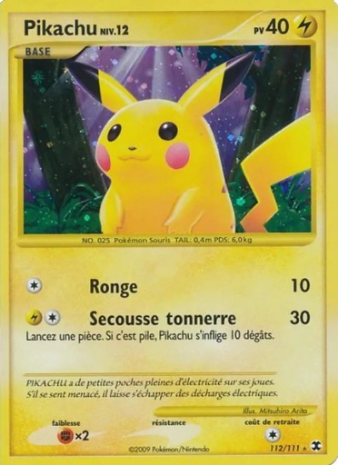 Pikachu Niv. 112/111 Holo