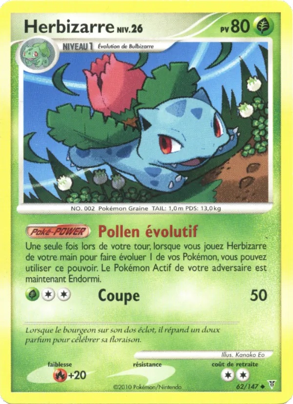 Herbizarre 62/147 - Vainqueurs Suprêmes - Reverse - Pokémon JCC