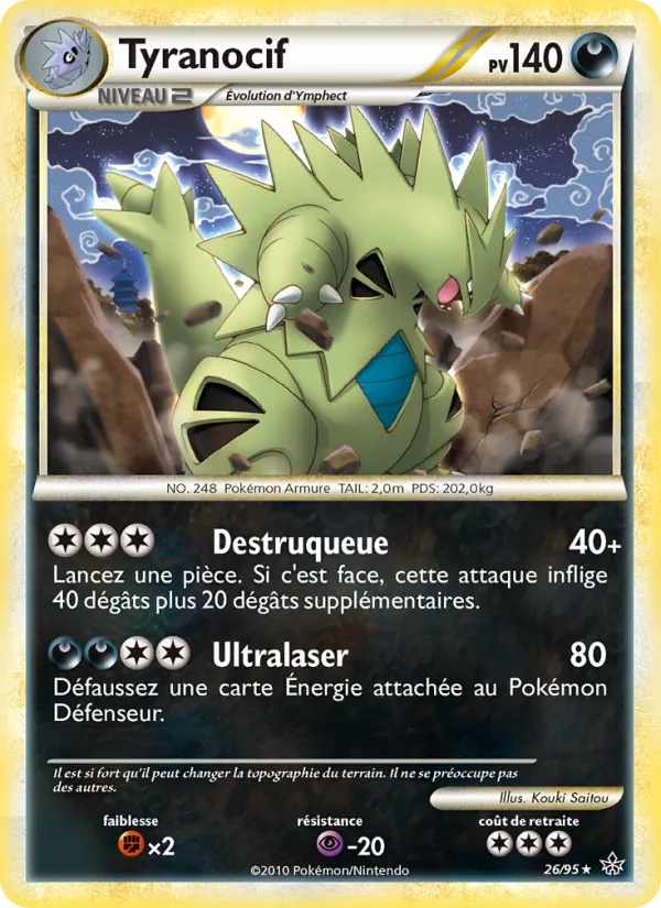 Tyranocif 26/95 - Déchaînement - Holo Cosmos - Pokémon JCC