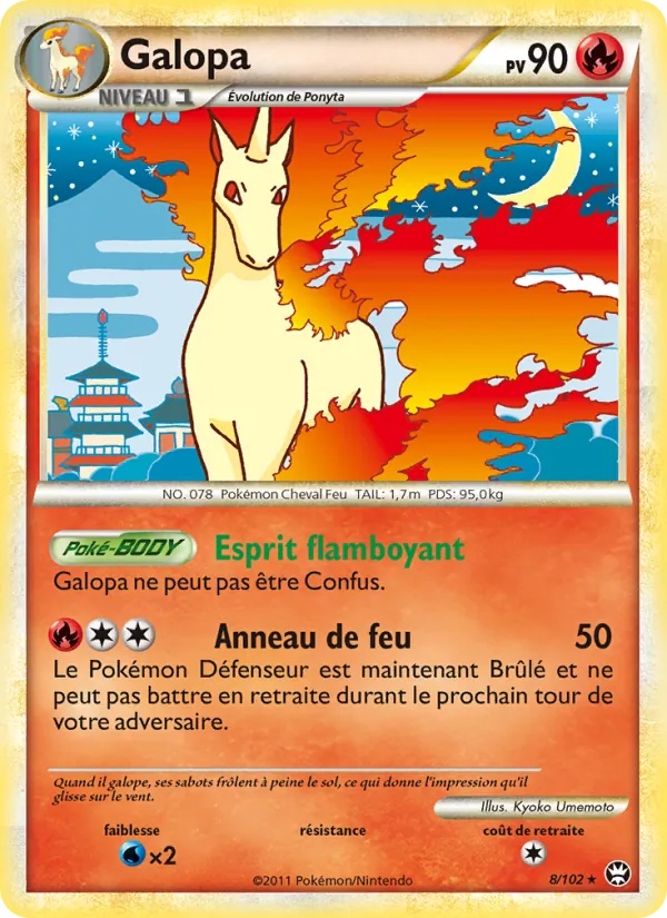Galopa 8/102 - Triomphant - Holo - Pokémon JCC