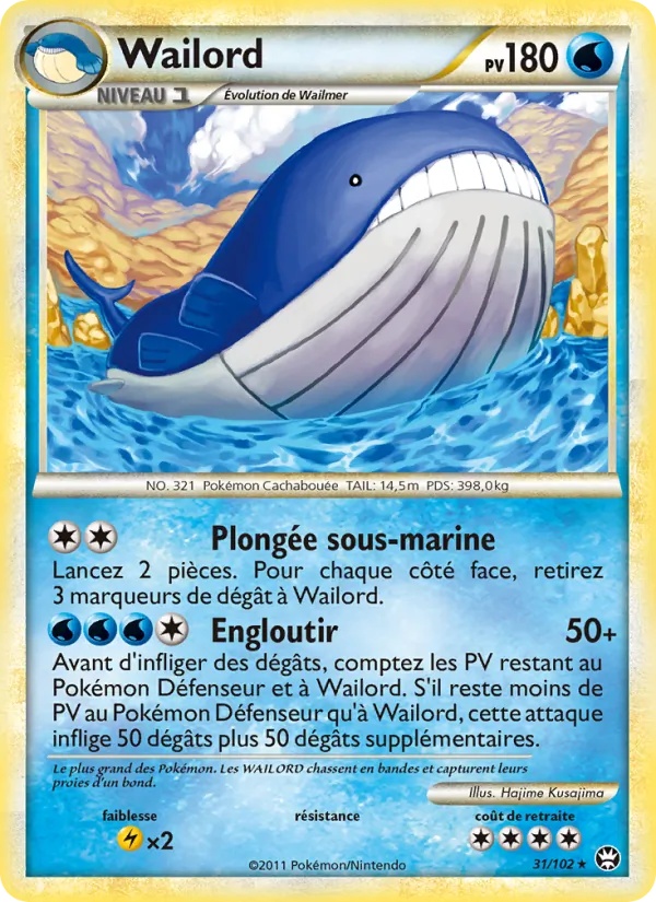 Wailord 31/102 - Triomphant - Reverse - Pokémon JCC