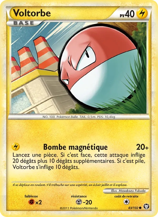 Voltorbe 83/102 - Triomphant - Reverse - Pokémon JCC