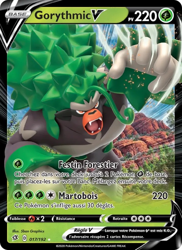 Gorythmic V 17/192 - Clash des Rebelles - Holo - Pokémon JCC