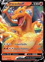 Dracaufeu V 19/189 - Ténèbres Embrasées - Holo - Pokémon JCC
