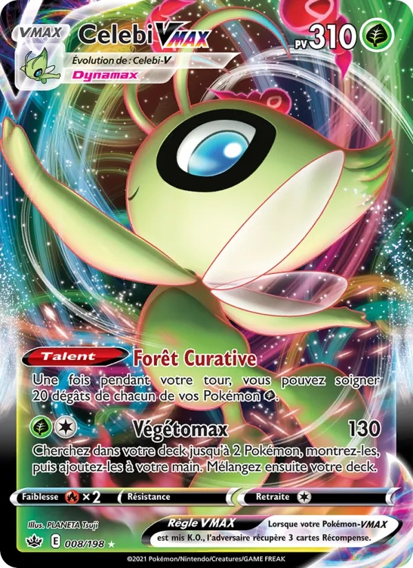 Celebi VMAX 8/198 - Règne de Glace - Holo - Pokémon JCC