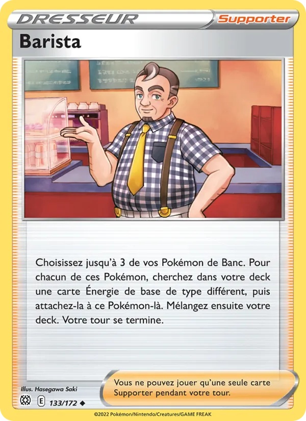 Barista 133/172 - Stars Étincelantes - Reverse - Pokémon JCC