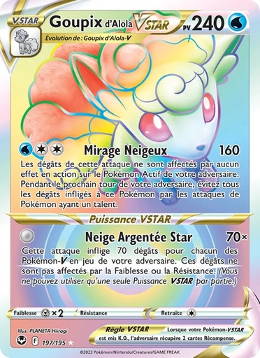 Goupix d'Alola VSTAR 197/195 Holo