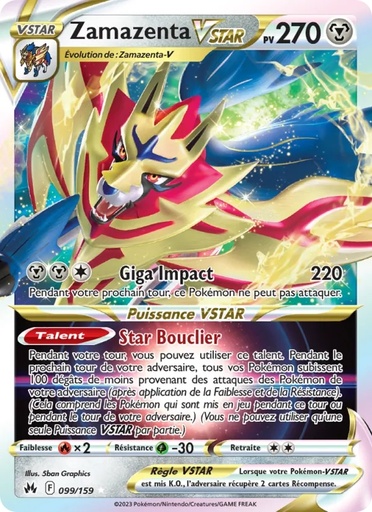 Zamazenta VSTAR 099/159 Holo