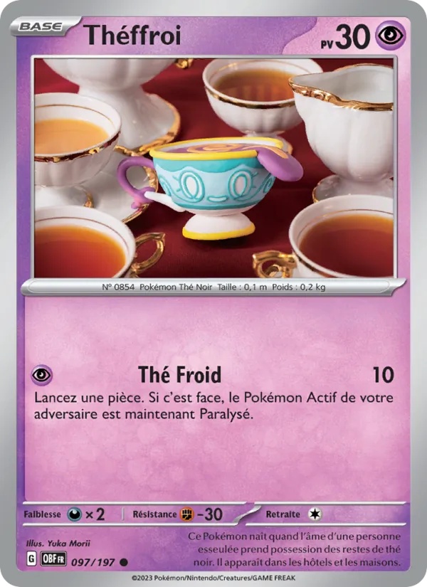 Théffroi 097/197 - Flammes Obsidiennes - Reverse - Pokémon JCC