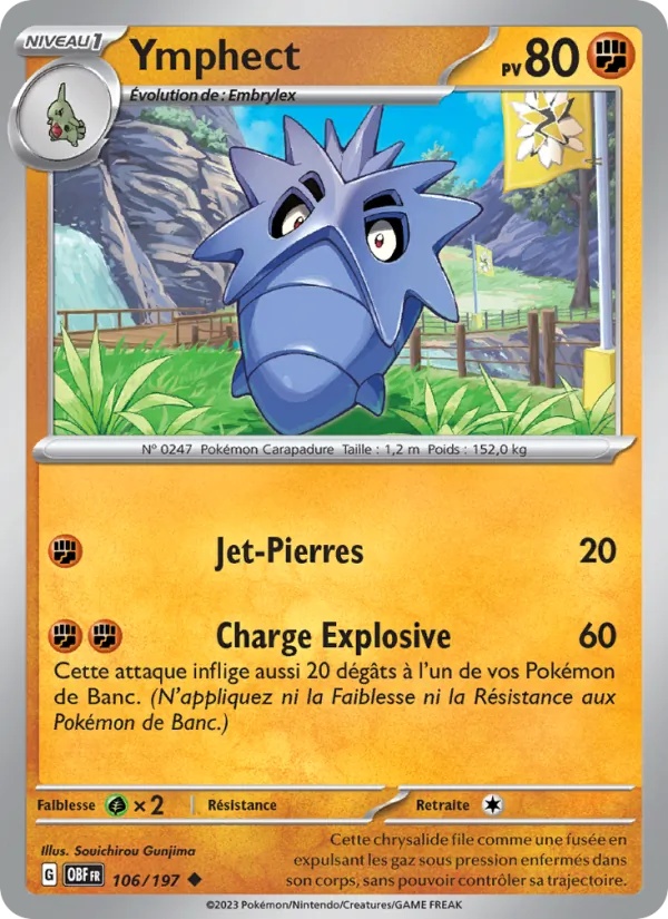 Ymphect 106/197 - Flammes Obsidiennes - Holo - Pokémon JCC