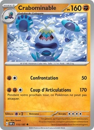 Crabominable 115/197 - Flammes Obsidiennes - Reverse - Pokémon JCC