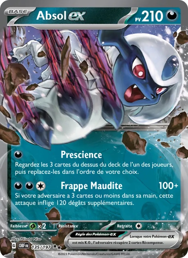 Absol-ex 135/197 - Flammes Obsidiennes - Holo - Pokémon JCC