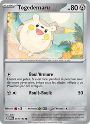 Togedemaru 151/197 - Flammes Obsidiennes - Reverse - Pokémon JCC