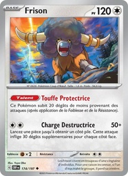 Frison 174/197 - Flammes Obsidiennes - Reverse - Pokémon JCC