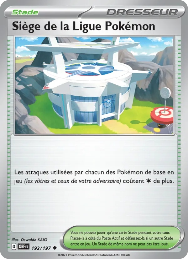 Siège de la Ligue Pokémon 192/197 - Flammes Obsidiennes - Reverse - Pokémon JCC