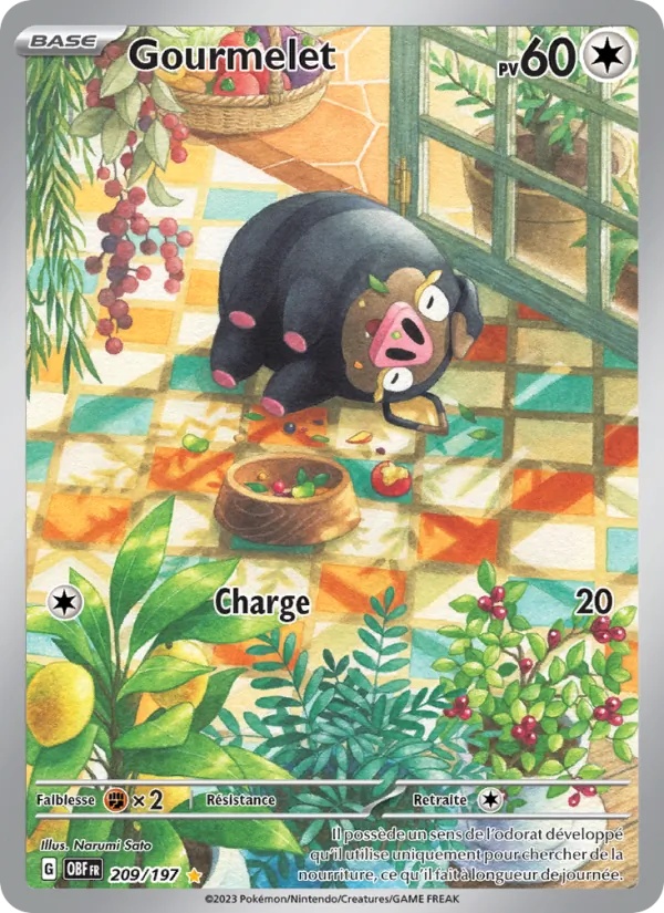Gourmelet 209/197 - Flammes Obsidiennes - Holo - Pokémon JCC