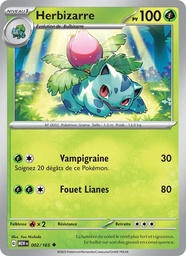 Herbizarre 002/165 - 151 - Reverse - Pokémon JCC