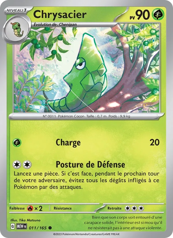 Chrysacier 011/165 - 151 - Reverse - Pokémon JCC