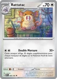 Rattatac 020/165 - 151 - Reverse - Pokémon JCC
