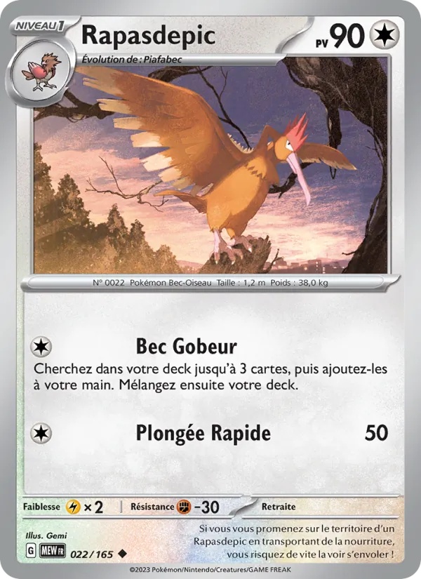 Rapasdepic 022/165 - 151 - Reverse - Pokémon JCC