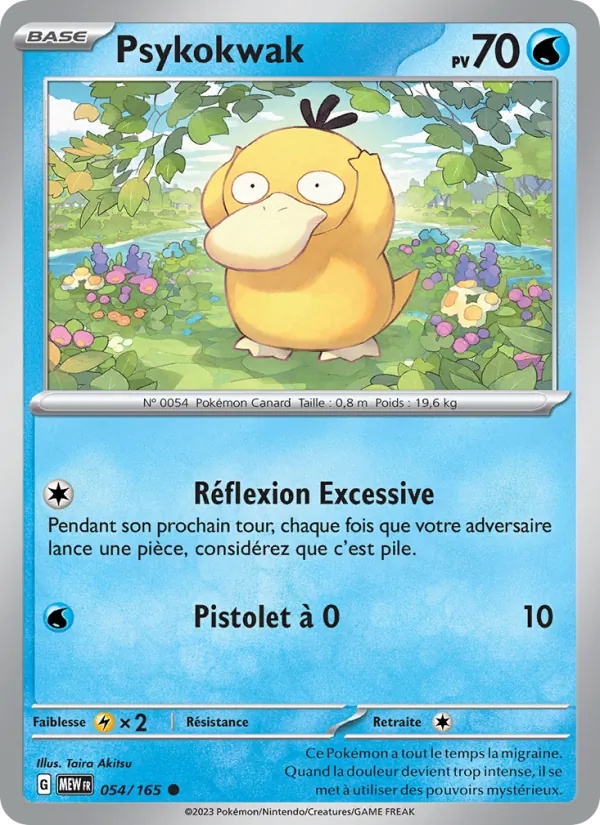 Psykokwak 054/165 - 151 - Reverse - Pokémon JCC