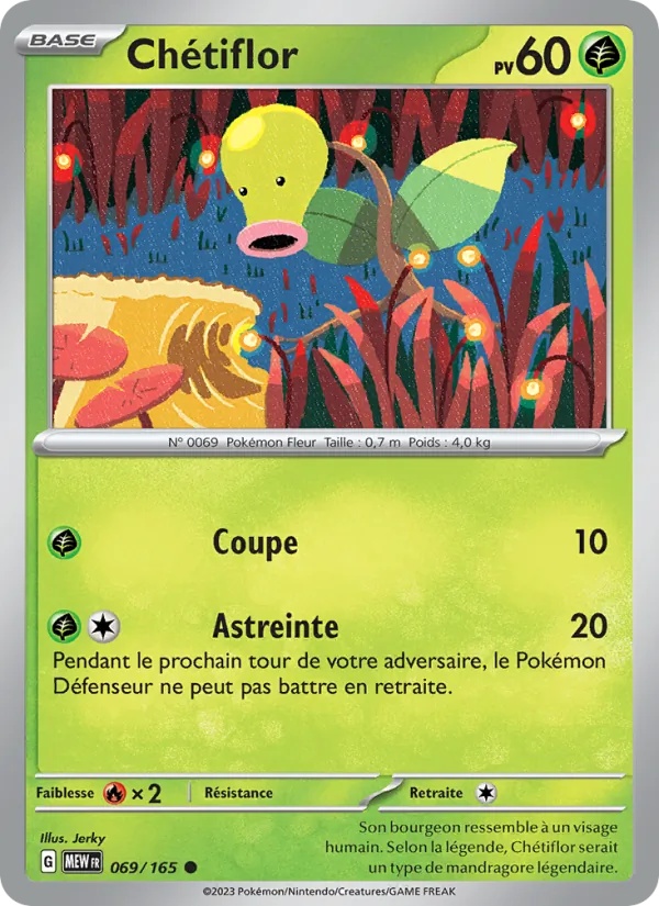 Chétiflor 069/165 - 151 - Reverse - Pokémon JCC