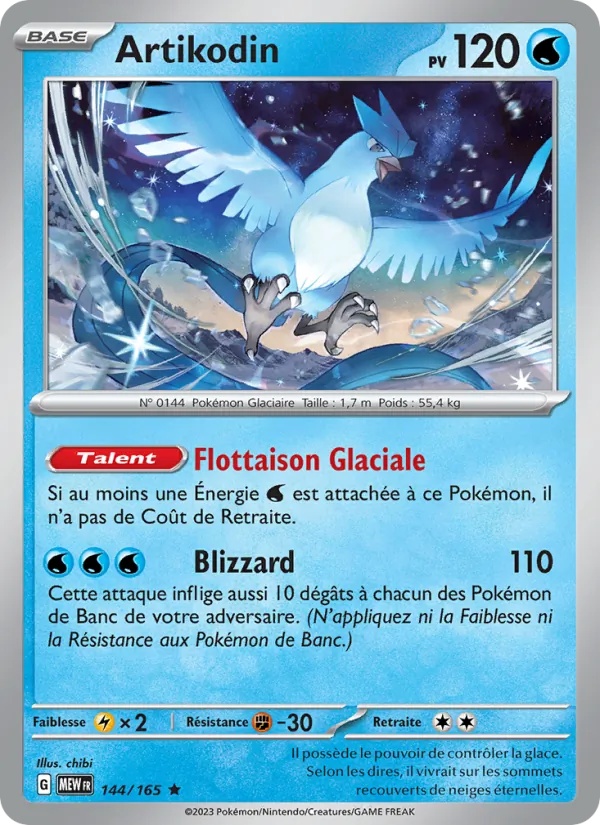 Artikodin 144/165 - 151 - Holo - Pokémon JCC