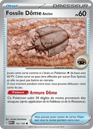 Fossile Dôme Ancien 152/165 Reverse