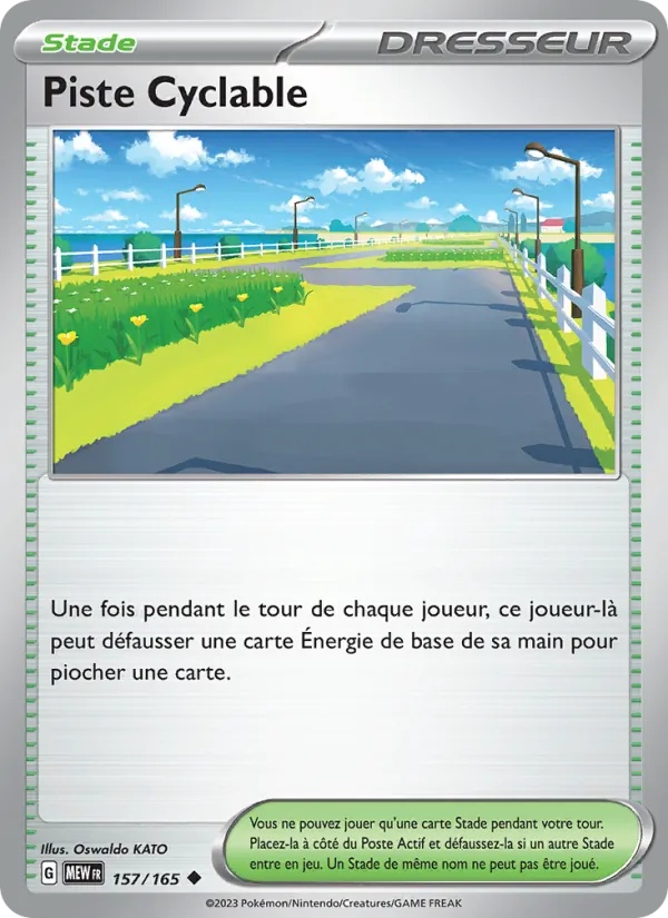 Piste Cyclable 157/165 - 151 - Reverse - Pokémon JCC