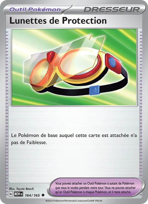 Lunettes de Protection 164/165 - 151 - Reverse - Pokémon JCC