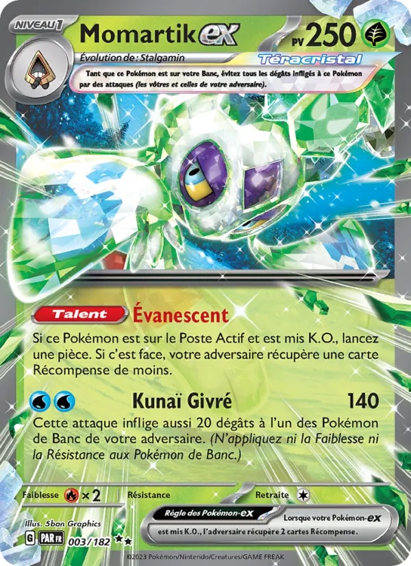 Momartik-ex 003/182 - Faille Paradoxe - Holo - Pokémon JCC