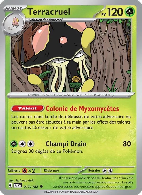 Terracruel 017/182 - Faille Paradoxe - Reverse - Pokémon JCC